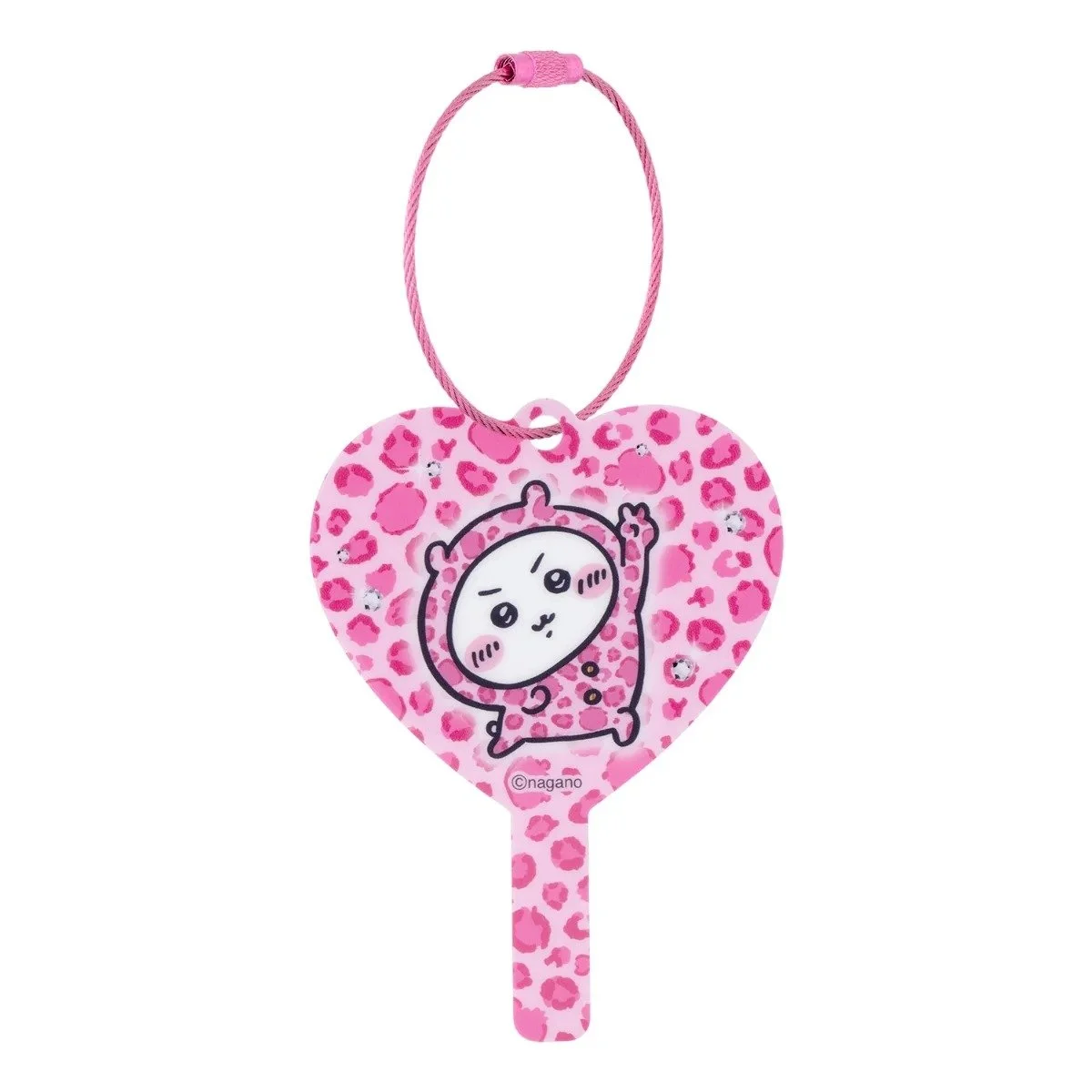 chiikawa｜Sweatshirt Style Leopard Mini Mirror Keychain mystery bag/blind box/All 8 types｜1pc