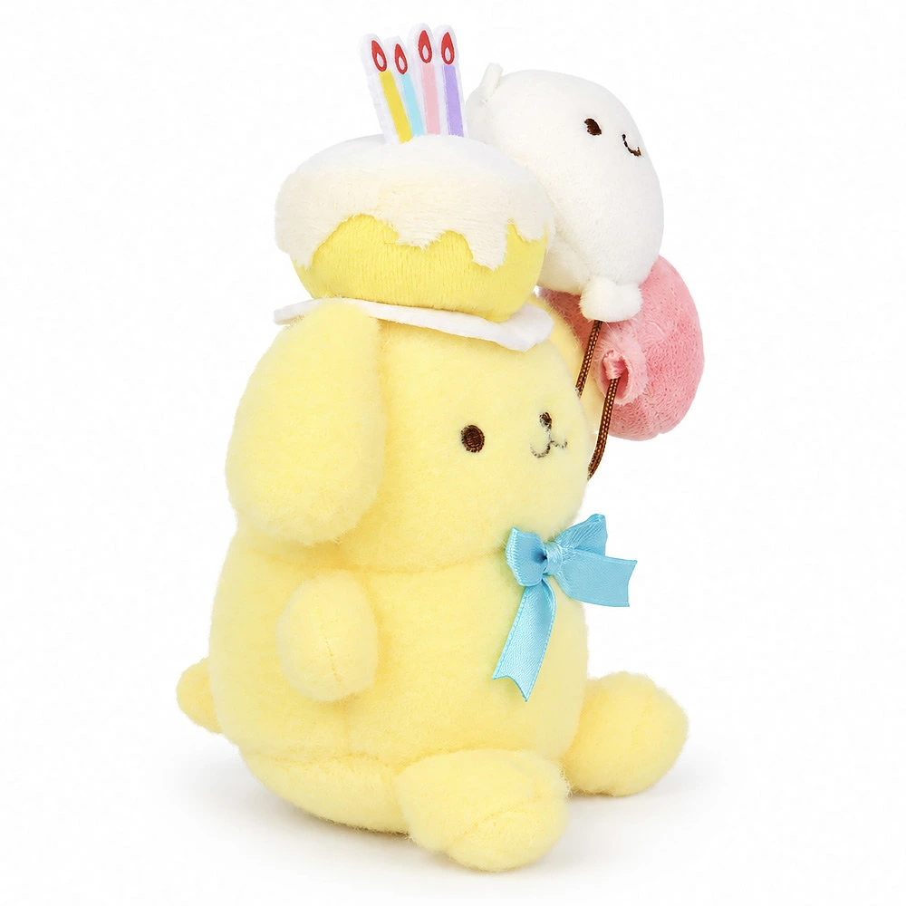 Sanrio｜Pompompurin 30th Anniversary Fair Mascot Holder /Plush Keychain｜H13.5 x W13.5 x D9cm approx.