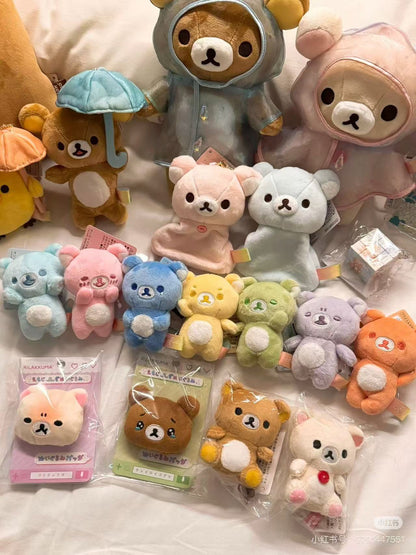 Rilakkuma｜Rainy Day to Sunny Plush Reel Key Cover｜130×95×50mm approx.✔️