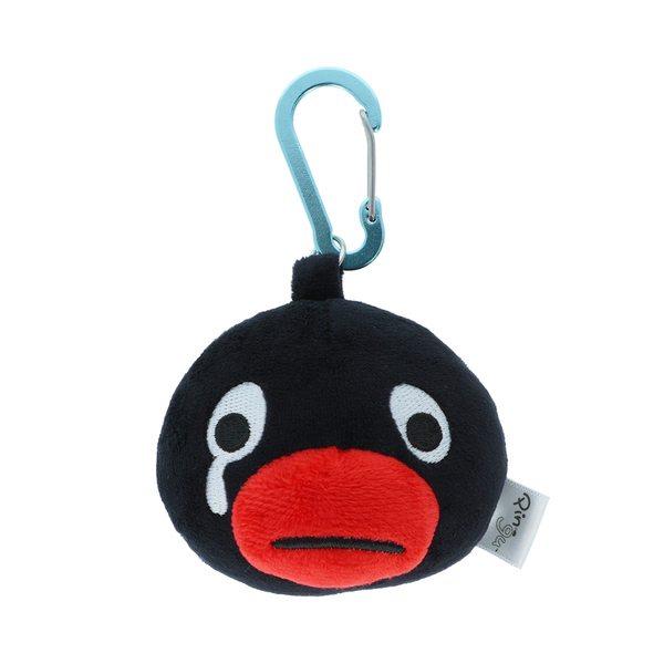 Pingu｜face Mirror Mascot Holder /Plush Keychain｜ W75 x H78 x D50mm approx.