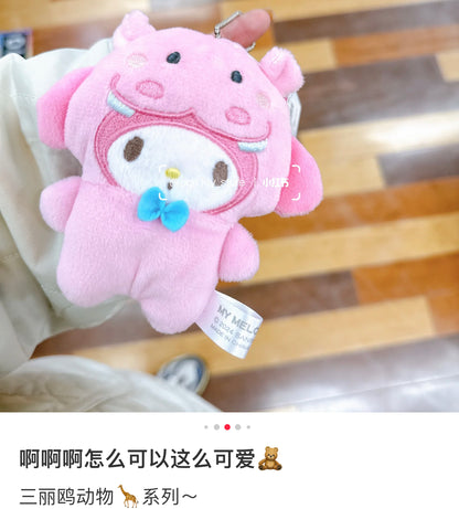 Sanrio｜Animal Mascot Holder /Plush Keychain｜115×115×32mm approx.