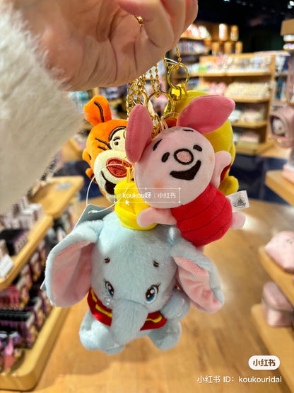 Disney｜限定呆萌扁扁傻子系列/二傻系列/铁憨憨/毛绒挂件/包挂｜约高さ10.3×幅8×奥行き5.4(cm)