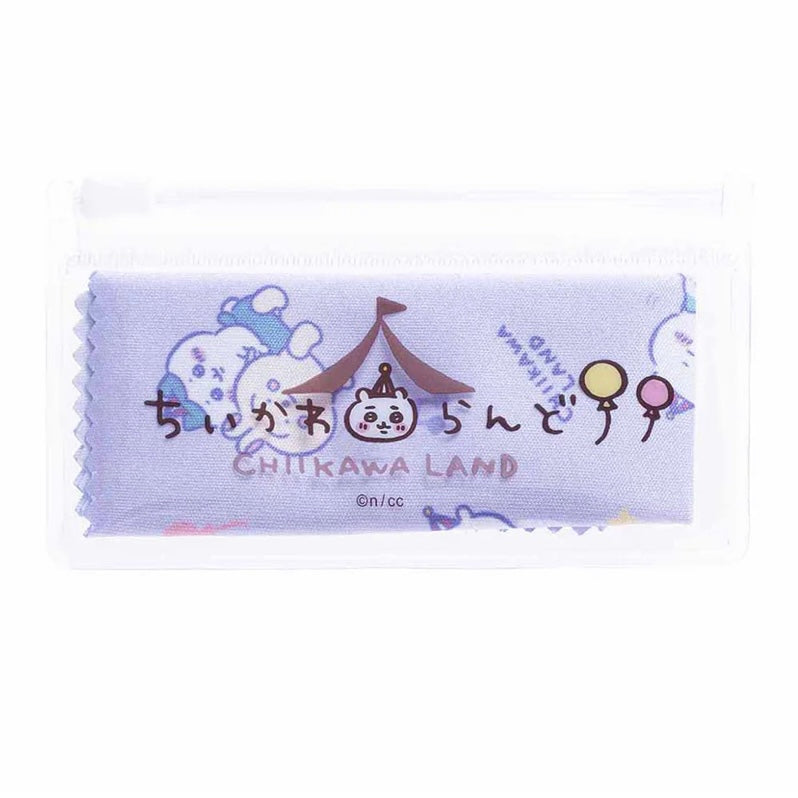 Chiikawa 吉伊卡哇｜骑骑乐系列眼镜布+透明滑块收纳袋｜袋约H60 x W105mm