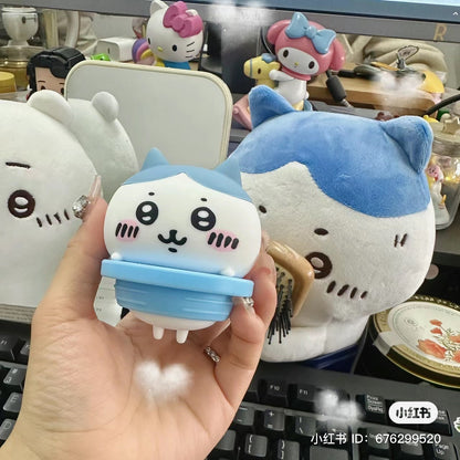 Chiikawa 吉伊卡哇｜角色大头玻璃奶瓶糖罐+糖/收纳罐/糖盖子底下还有小脚｜约H128×W65×D65mm【25.02 】