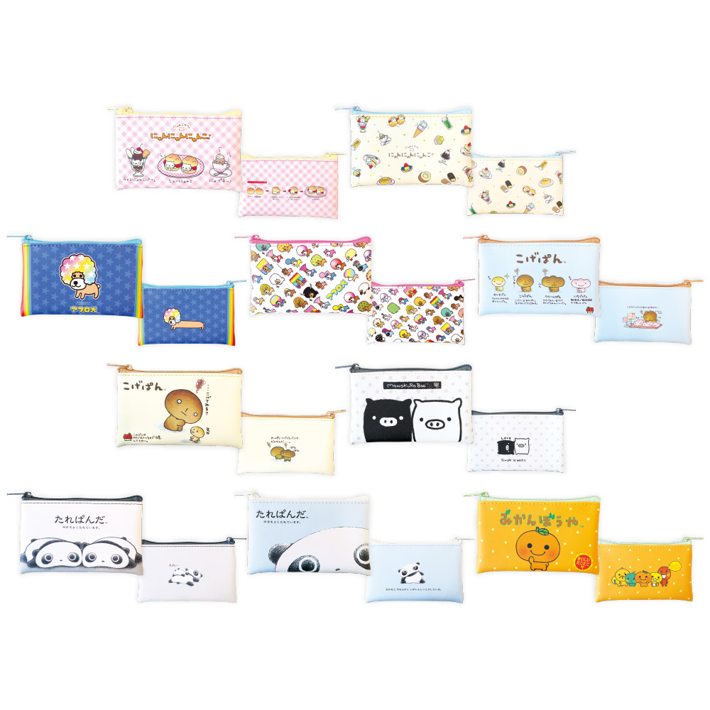 SANX｜Characters Trading Flat Mini Pouch mystery bag/blind box/All 10 types｜1pcs
