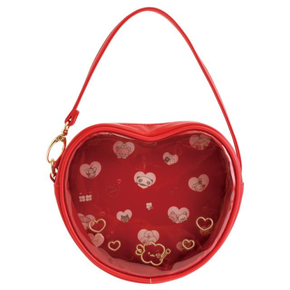 Sanx｜Universe Heart Red Clear Pouch｜140×165×50mm approx.