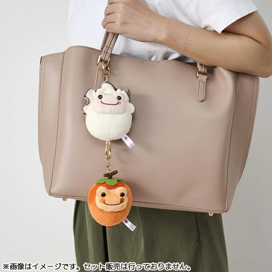 Pickles Frog｜Persimmon Oyster Mascot Holder /Plush Keychain｜H11×W7.5×D6.5cm  approx.