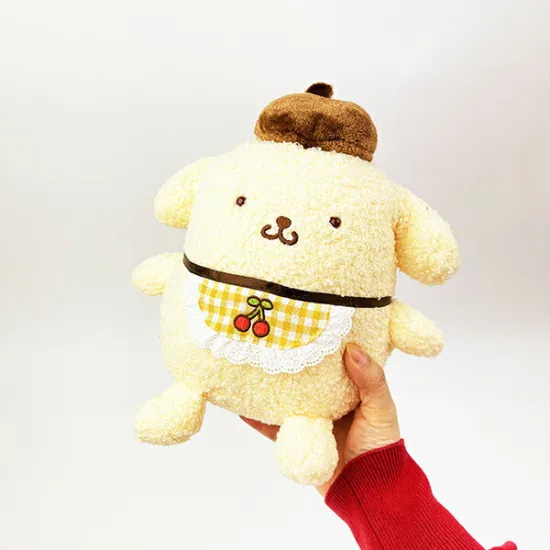 Sanrio｜Cherry Check Pom Pom Purin Plush Dolls/Plush Toy｜20.0 x 21.0 x 23.0cm approx.