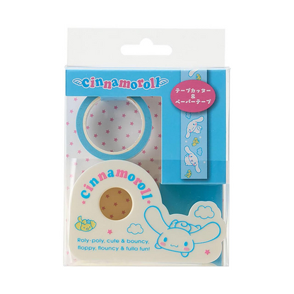 Sanrio｜Everyday Goods Forever Tape Cutter &amp; Paper Tape｜9×2.5×5.7cm approx.