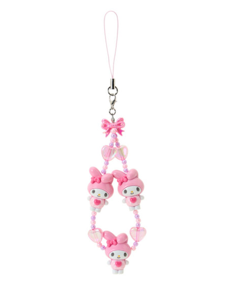 Sanrio｜Tokimeki Pop Beads Heisei Retro Y2K 3D Mascot Hand Strap/Phone Charm｜ 5×1.5×11cm approx.