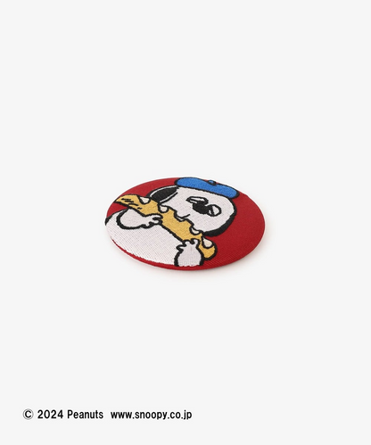 Snoopy史努比｜PEANUTS x Afternoon Tea下午茶联名巴黎铁塔系列Olaf奥拉夫吃面包刺绣随身镜