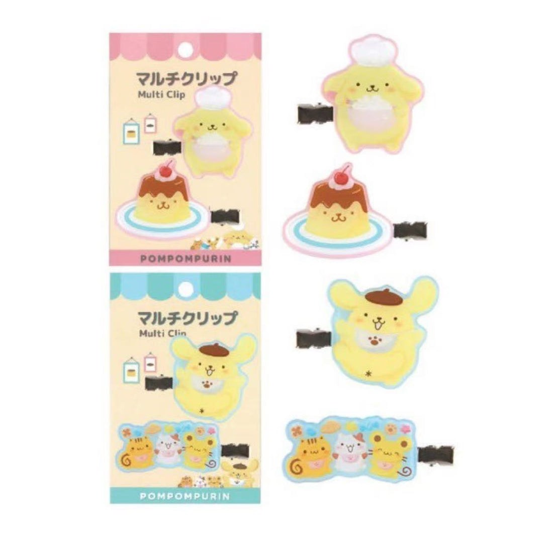 Sanrio｜Pompompurin 30th Anniversary POP UP Sweets Party Hair clip Set
