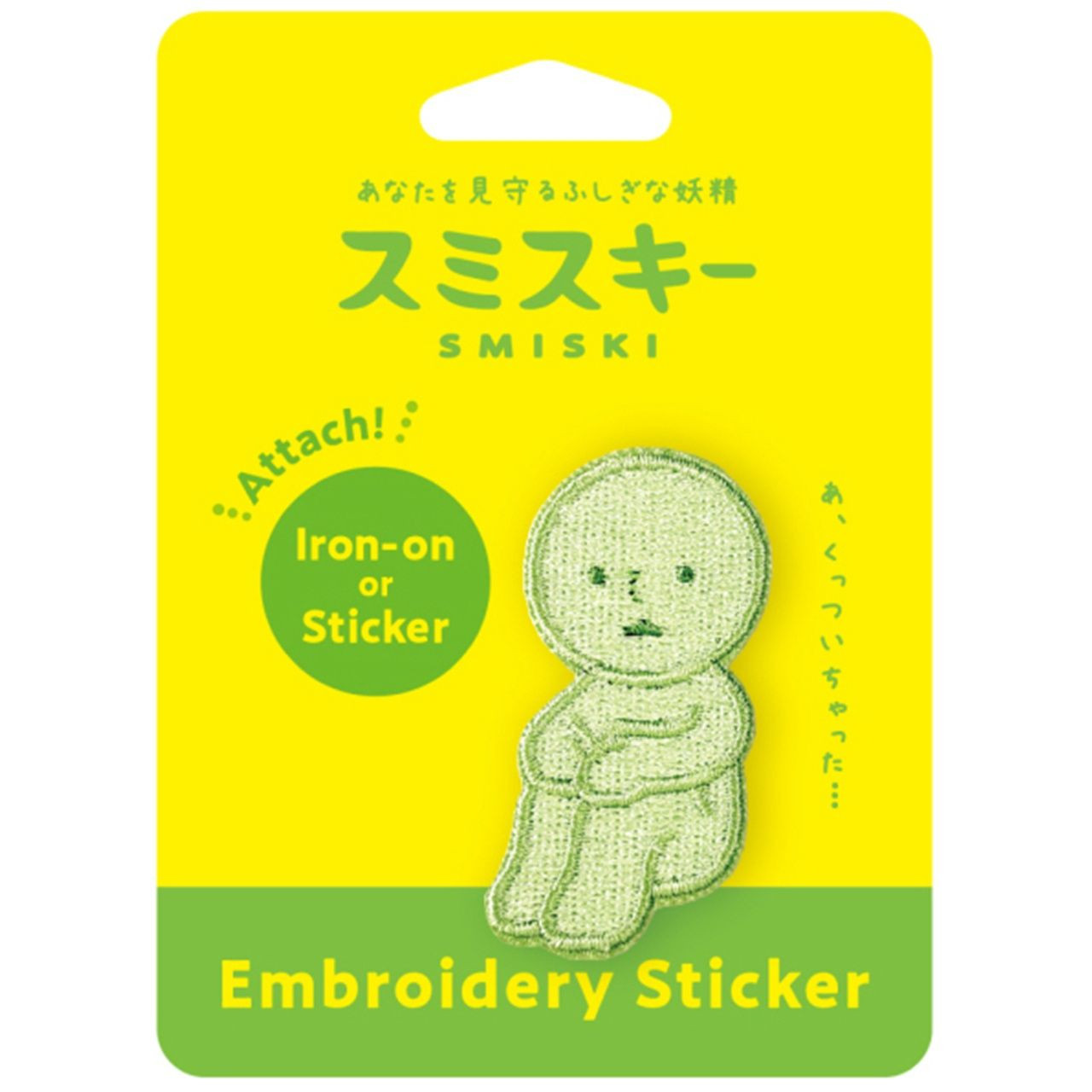 SMISKI｜Embroidery Sticker (Kneecap Hugging Sumi) ｜1pcs