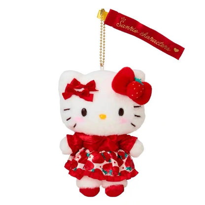 【limit 1】Sanrio｜Ichigo Shimbun 50th Anniversary Mascot Holder /Plush Keychain｜13×6×10.5cm approx.