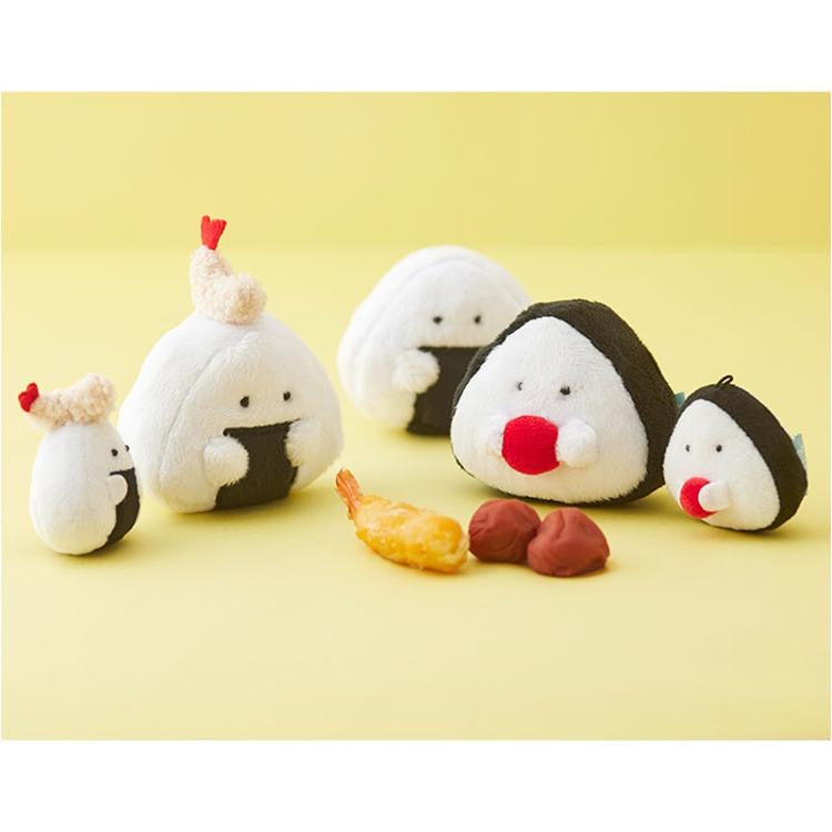 Gyutto Onigiri｜超可爱寿司饭团毛绒小玩偶/手玉｜约W95 x D55 x H90mm