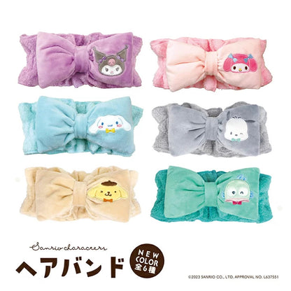 Sanrio｜吸水速干柔软发带/洗脸用发箍｜W24 x H7cm