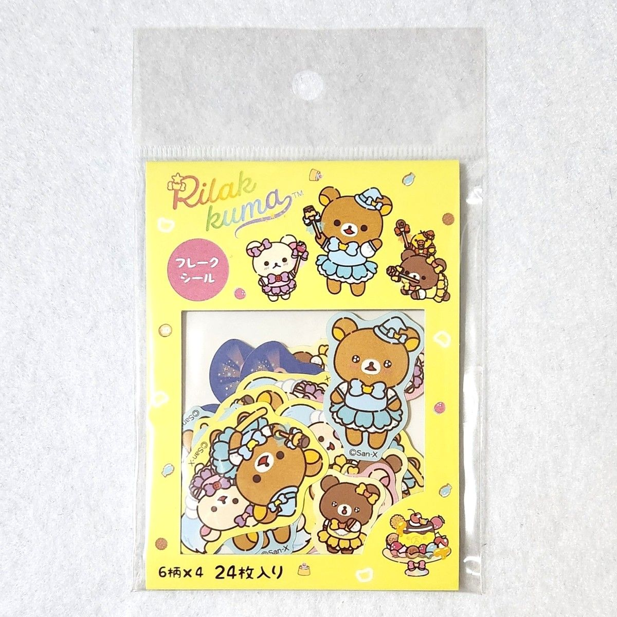 Rilakkuma｜McMcMc Miracle Wonderland flake stickers｜24 piece