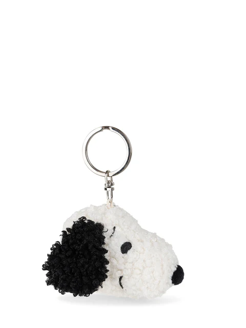 Snoopy史努比｜ECO Tiny Teddy keychain | Cream圣诞奶油雪人毛绒头型钥匙扣挂件/包挂