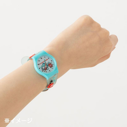 Sanrio｜Hangyodon 40th Anniversary Happy Life Rubber Watch｜3.3×1×4cm approx.