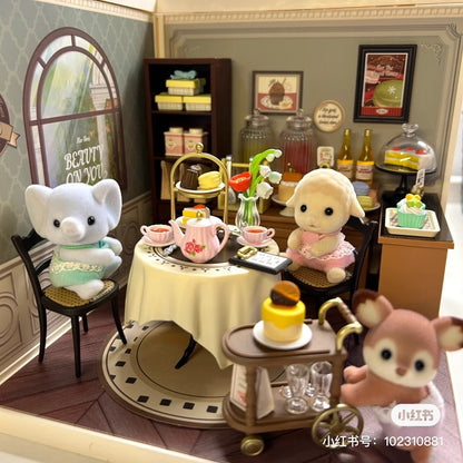 SylvanianFamilies森贝儿家族｜ Deer Babies Twins Calico Critters梅花鹿双胞胎宝宝推车套组/玩具/过家家