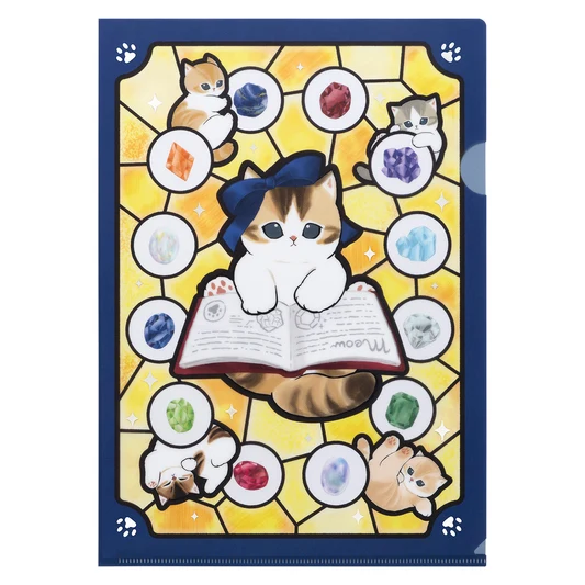 mofusand｜Nyantique Foil-Stamped Clear File｜310×220mm approx.