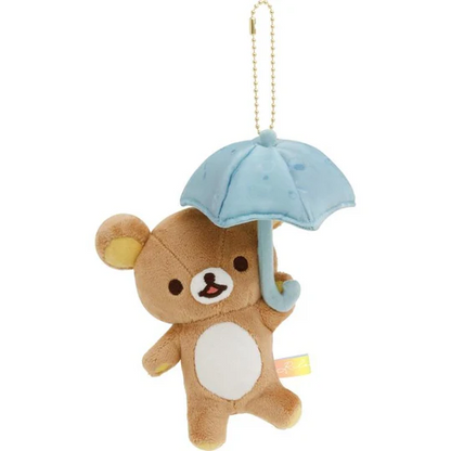 Rilakkuma｜Rainy Day to Sunny Umbrella Mascot Holder /Plush Keychain｜160×140×95mm approx.
