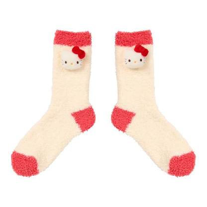 Sanrio｜Characters Plush Fluffy Crew Socks｜23-25cm approx.