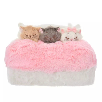 Disney ｜Tissue Box Cover Plush - Marie &amp; Berlioz &amp; Toulouse / Interior Animal东迪玛丽猫三兄妹毛茸茸纸巾套盒｜约15.5×29×18cm