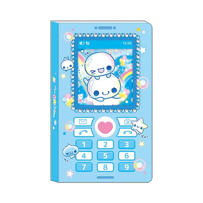 Q-LiA｜Heisei Retro Flip Phone Style Kamio Memo Pad Pukupuku Awawa-chan｜75×128×10mm approx.