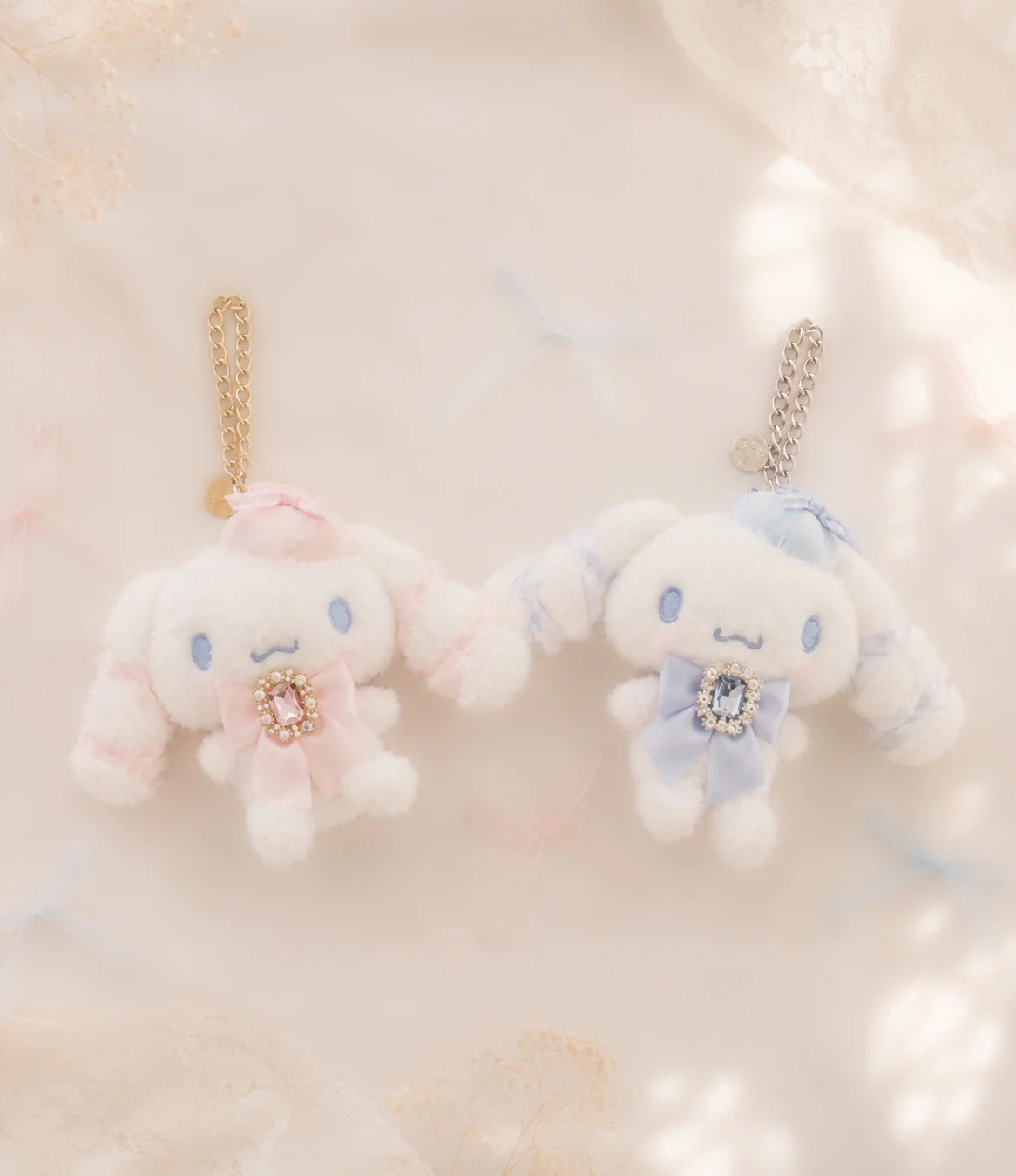 Sanrio｜Maison de FLEUR Cinnamoroll Mascot Holder /Plush Keychain