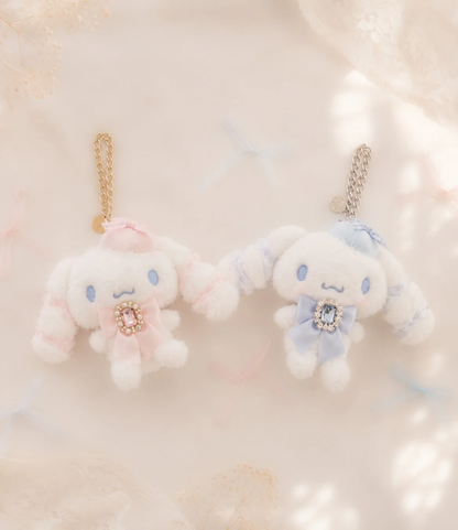 Sanrio｜Maison de FLEUR Cinnamoroll Mascot Holder /Plush Keychain