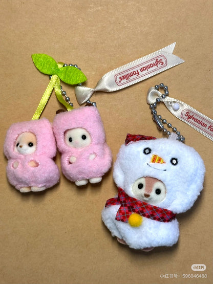 【limit 1】SylvanianFamilies｜Calico Critters Baby Deer Snowman Keychain