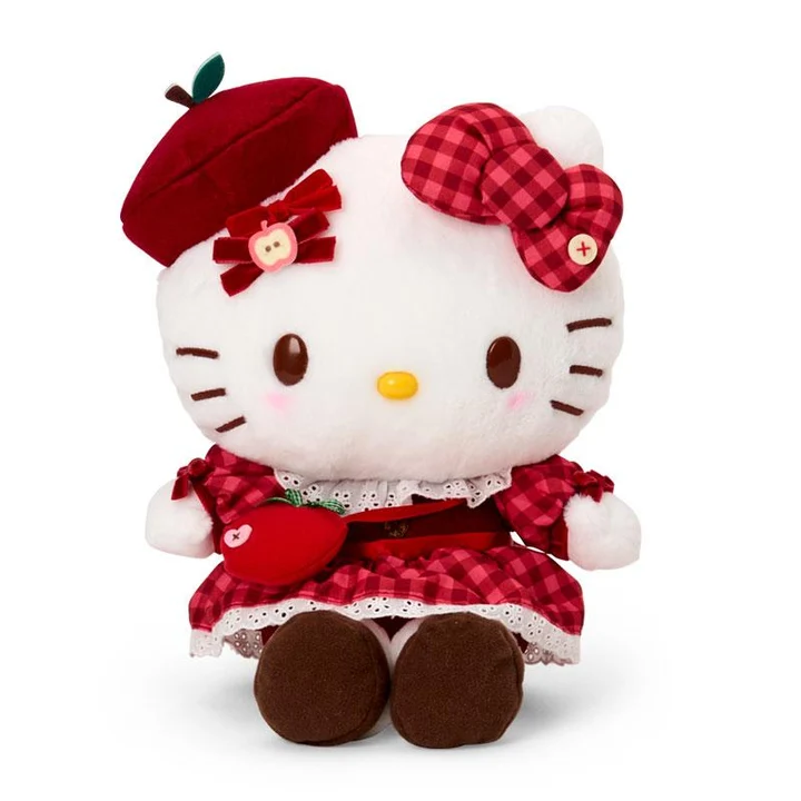 Sanrio｜Autumn Apple Gingham Red Plush Dolls/Plush Toy｜20×15×25cm approx.