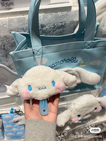 Sanrio｜Cinnamoroll Plump Cheeks Case Mirror &amp; Comb｜19×3×9cm approx.