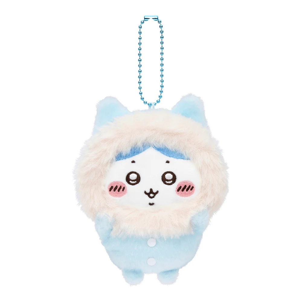 Chiikawa 吉伊卡哇｜Hossa Fussa pajamasMascot毛茸茸冬日睡衣可爱角色毛绒玩偶挂件/包挂｜约H115×W90×D45mm