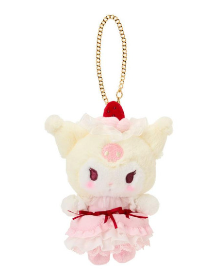 【limit 1】Sanrio｜Strawberry Whipped Cake Mascot Holder /Plush Keychain｜ 10×7.5×13.5cm approx.