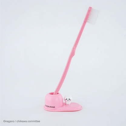 Chiikawa 吉伊卡哇｜Toothbrush Stand可爱角色PVC牙刷站立架｜约H38×W63×D33mm