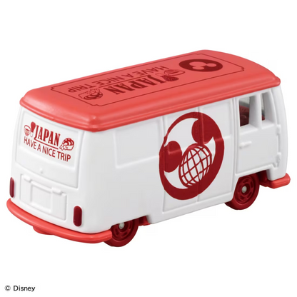 Tomica｜Dream Tomica SP Disney Travel Collection 多美卡 × 迪士尼限定粉色露营旅行巴士模型玩具/摆件｜约7.8 x 4.2 x 4 cm