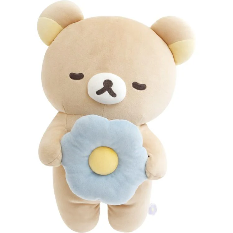 Rilakkuma｜Basic Rilakkuma Flower Sleeping Die-cut Cushion ｜390×270×160mm approx.