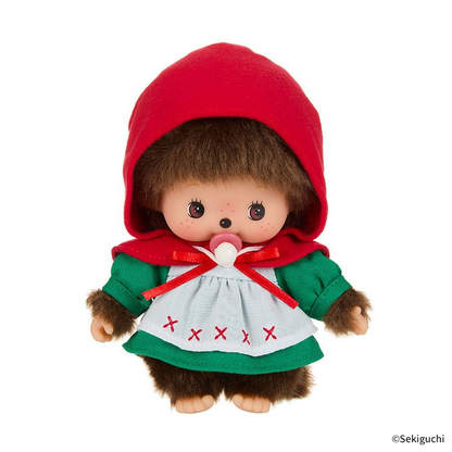 Monchhichi｜Babychhichi Revival Dance Party Little Red Riding Hood &amp;Wolf Plush Dolls/Plush Toy｜H13.5 x W10 x D7cm approx.
