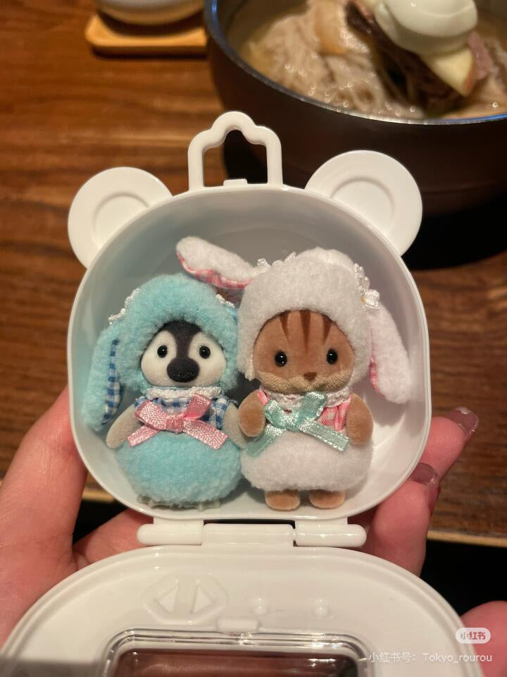 SylvanianFamilies｜ Lop Ear Rabbit Costume Baby Pair Calico Critters