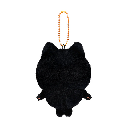 Chiikawa 吉伊卡哇｜Plush Keychain Usagi Black Cat Ver万圣节限定黑猫毛绒玩偶挂件/包挂/铃铛会响很可爱｜约H120×W85×D70mm