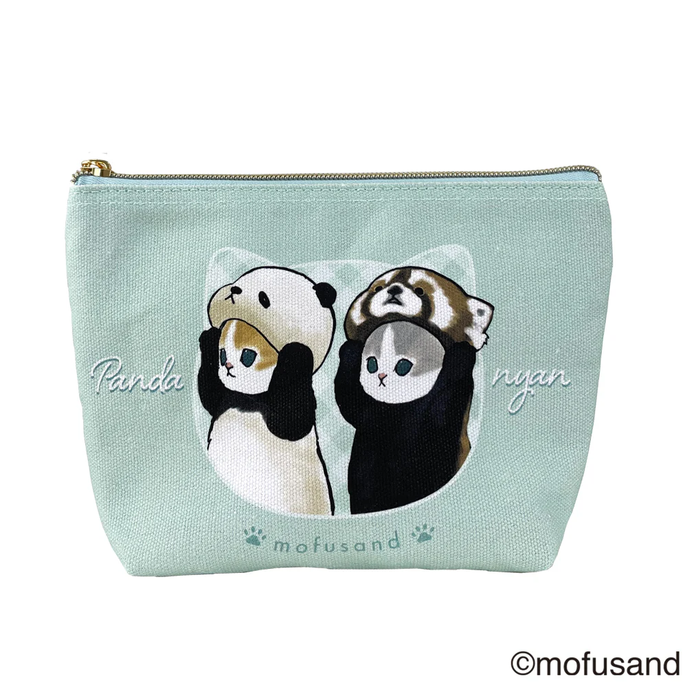 Mofusand｜Cotton pouch｜H130×W200×D65mm approx.