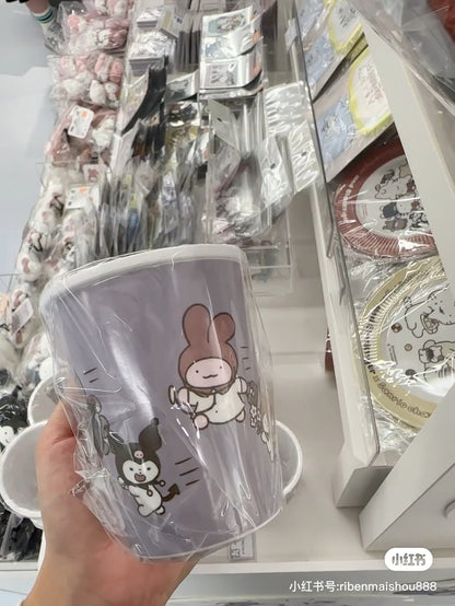 Sanrio｜White Tiger and Black Tiger Prawn Characters Melamine Cup Like Paper Cup｜84 x H100mm approx.