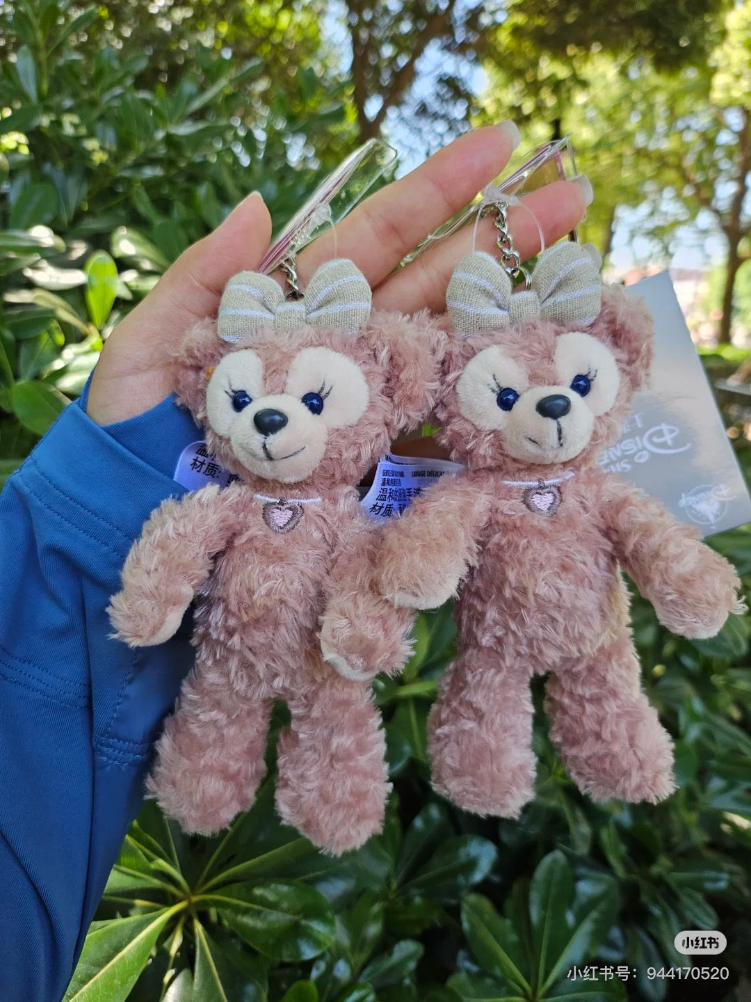 Disney迪士尼｜ShellieMay雪莉玫/玫玫爱心项链站姿毛绒玩偶挂件/包挂