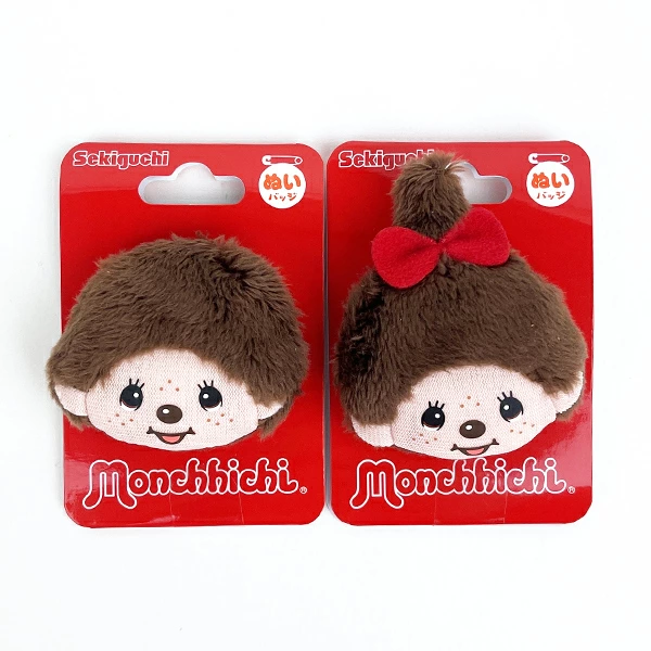 Monchhichi｜Plush Badge｜H5.5 x W4.5cm approx.