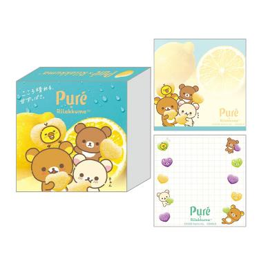 Rilakkuma｜Pure Gummy Block Memo｜8 x8 x 2 cm approx.