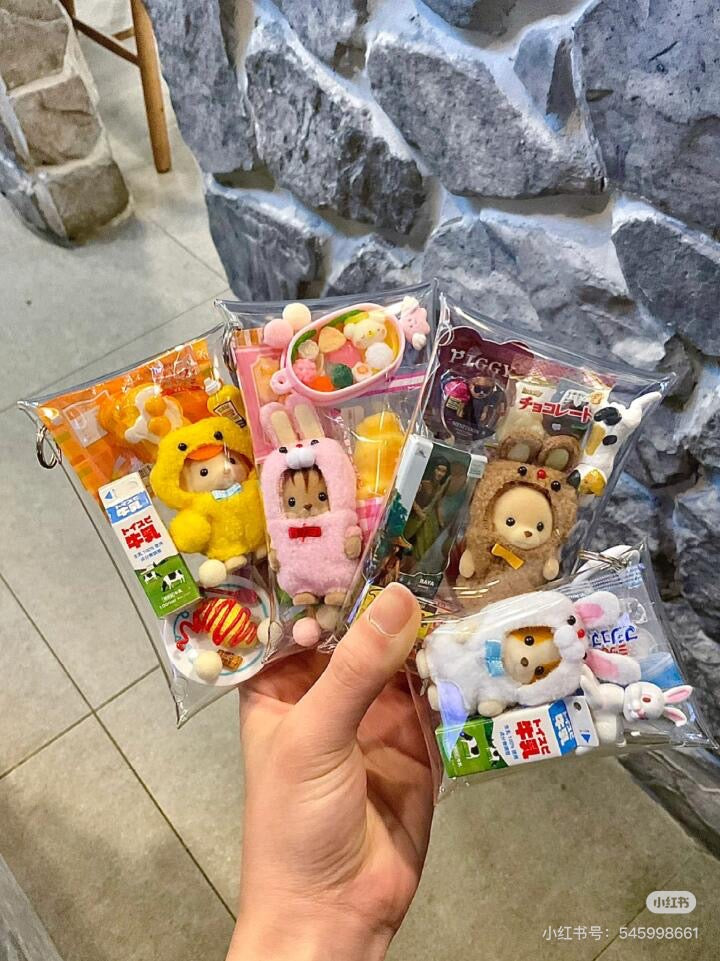 SylvanianFamilies森贝儿家族｜Baby Trio Mascot Costume动物睡衣变装三小只站宝套组