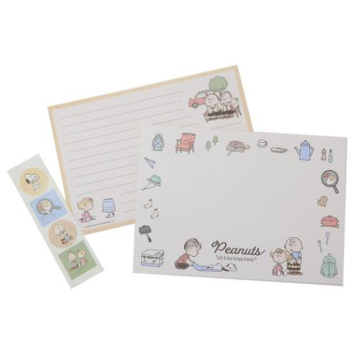 Snoopy｜露营系列信纸信封贴纸套装
