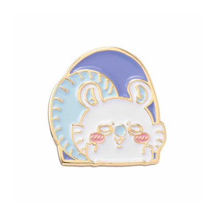 Chiikawa 吉伊卡哇｜可爱金边金属徽章｜约 H19 x W17 x D11mm